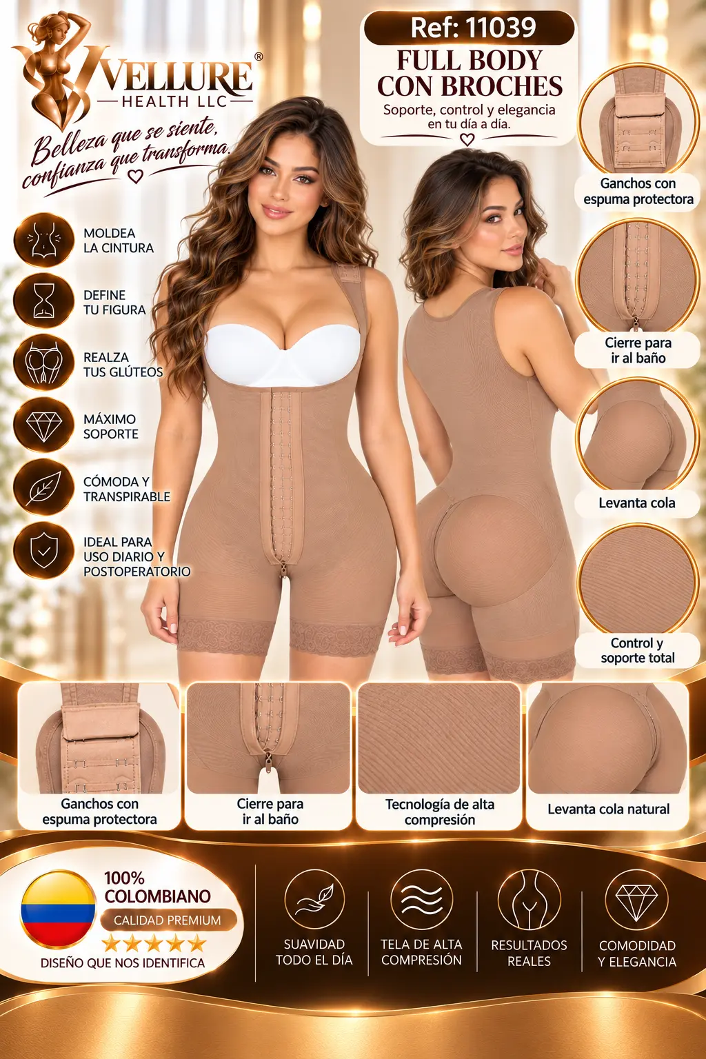 Full Body con Broches, referencia 11039